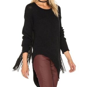 One Teaspoon Chunky Knit Fringe Sweater